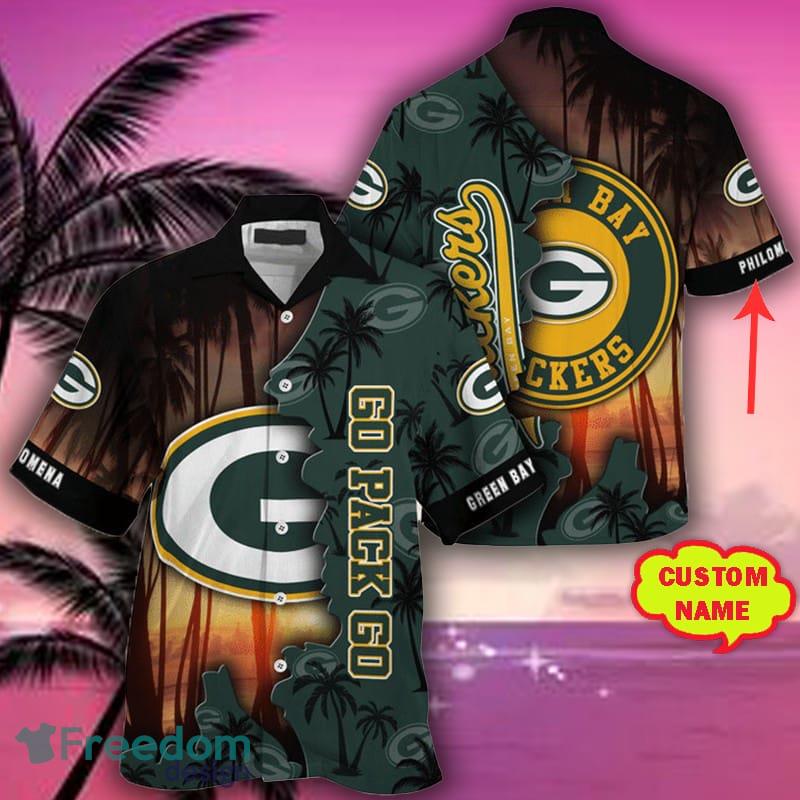 Green Bay Packers Hawaiian Shirt tropical island personalized