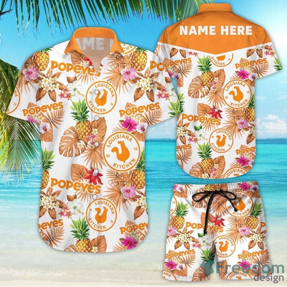 Kansas City Chiefs Tropical Floral Custom Name Aloha Hawaiian Shirt