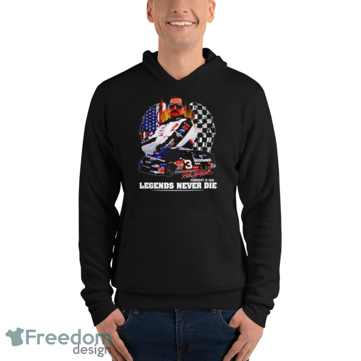 Dale Earnhardt Jr Legends Never Die Shirt image Dale Earnhardt Jr Legends Never Die Shirt - Unisex Fleece Pullover Hoodie