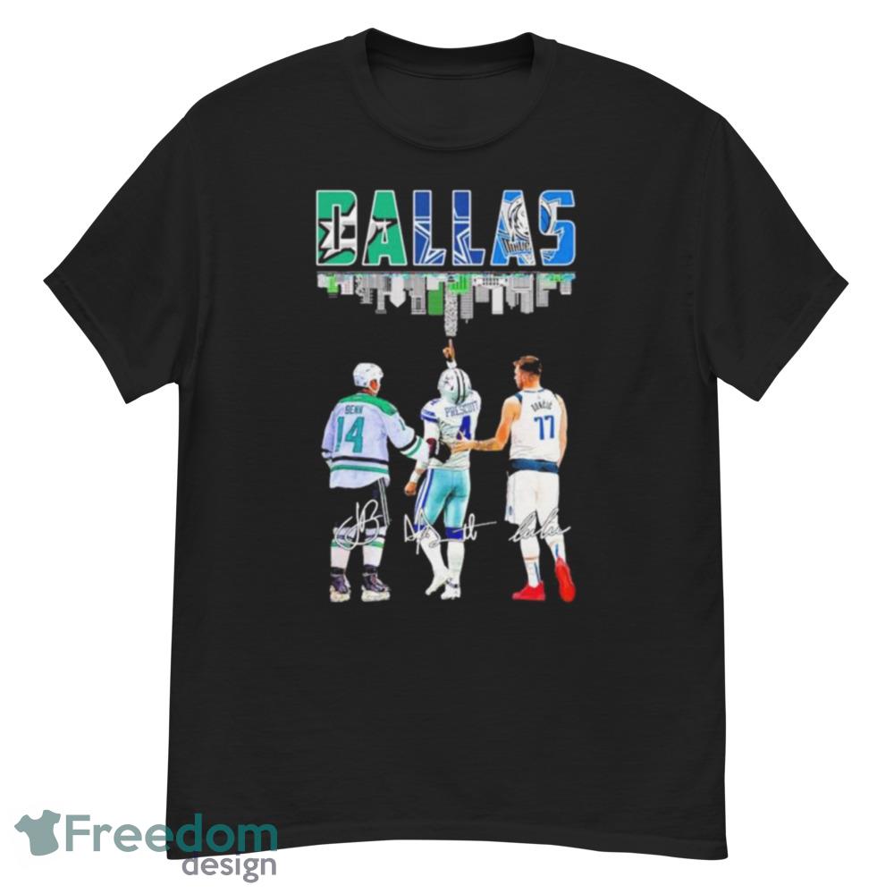 Dallas City Skyline Sports Team Players Signatures Shirt - Men’s Classic Tee Gildan 5000 Dallas City Skyline Sports Team Players Signatures Shirt - Men’s Classic Tee Gildan 5000