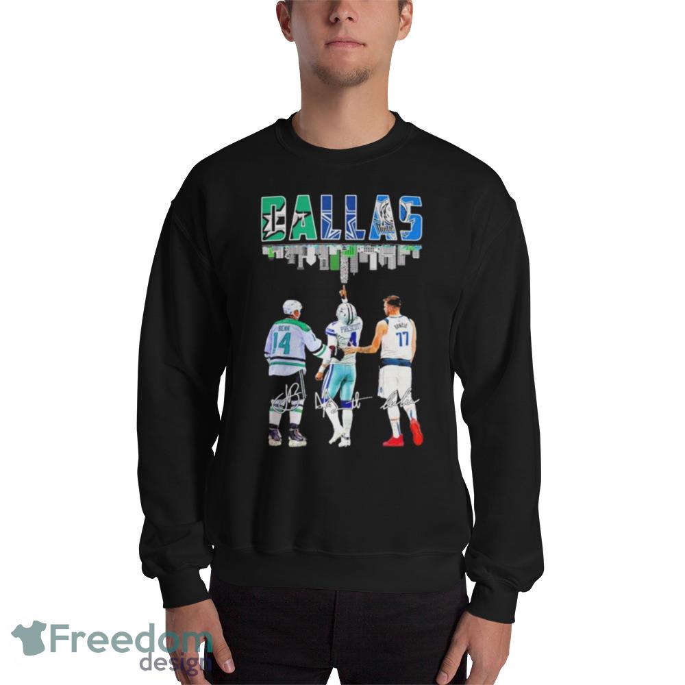 Dallas City Skyline Sports Team Players Signatures Shirt - 18000 Unisex Heavy Blend Crewneck Sweatshirt Dallas City Skyline Sports Team Players Signatures Shirt - 18000 Unisex Heavy Blend Crewneck Sweatshirt