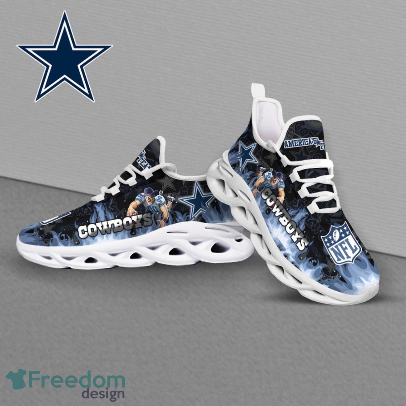 Dallas Cowboys NFL Clunky Sneakers Max Soul Shoes - Growkoc