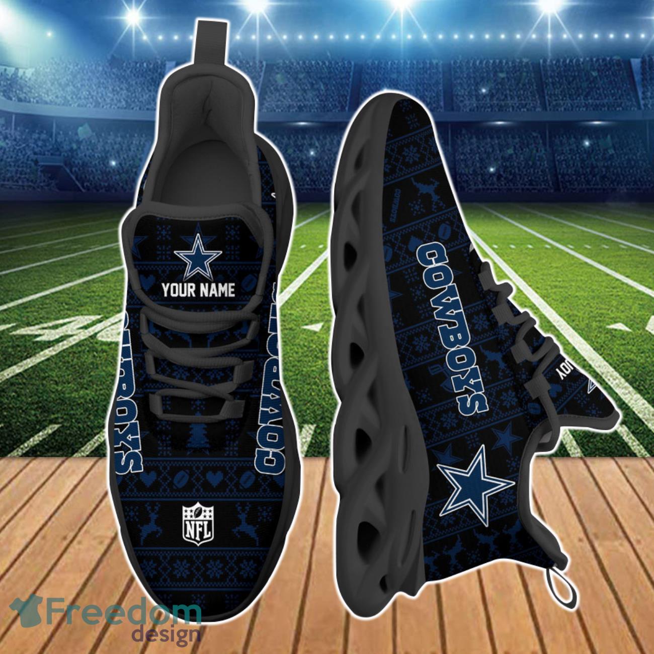 Dallas Cowboys NFL Clunky Max Soul Shoes Custom Product Photo 2