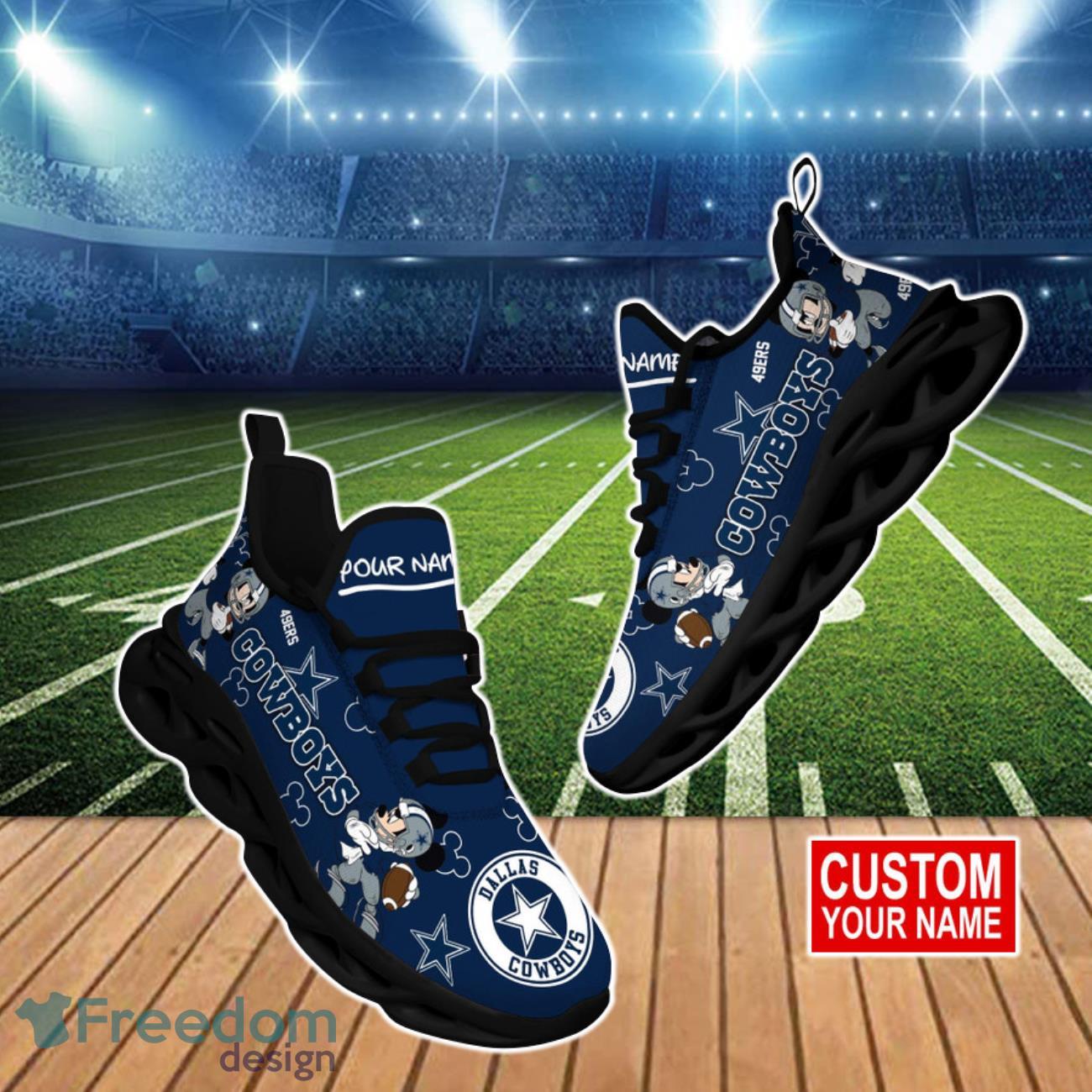 Dallas Cowboys NFL Clunky Max Soul Shoes Custom Best Gift For Real Fans Product Photo 1