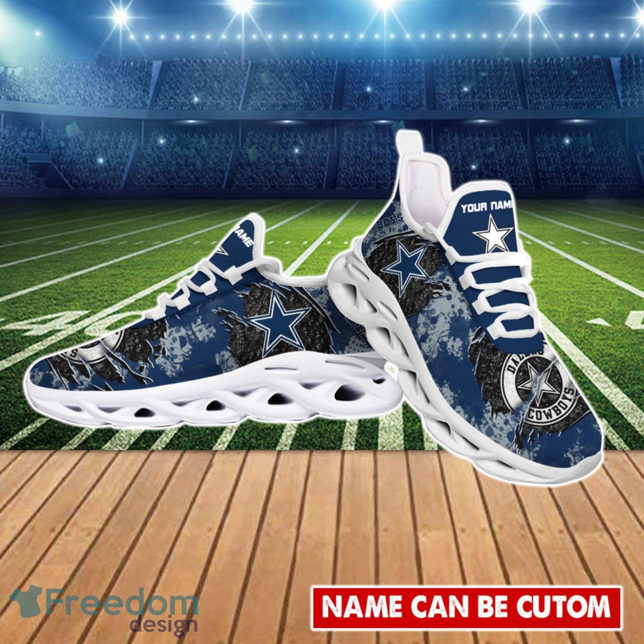 Dallas Cowboys NFL 3D Clunky Max Soul Shoes - Freedomdesign