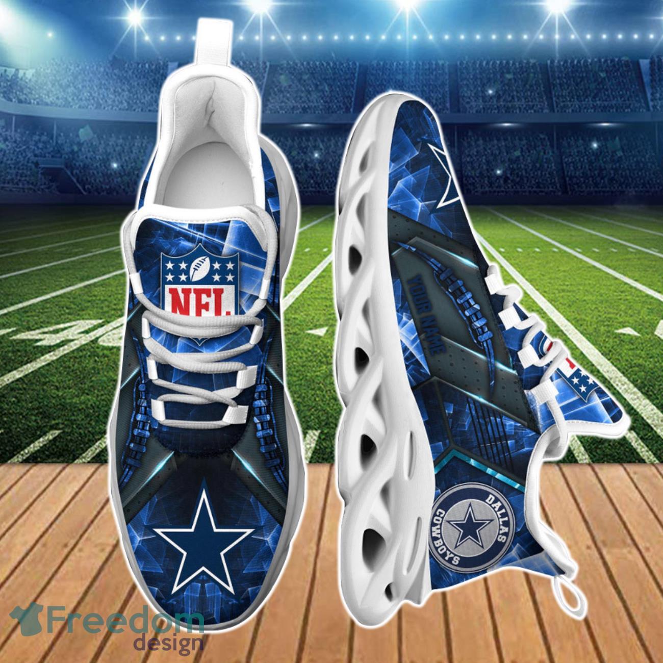 Dallas Cowboys NFL Max Soul Sneaker Blue Color Sneaker - Freedomdesign