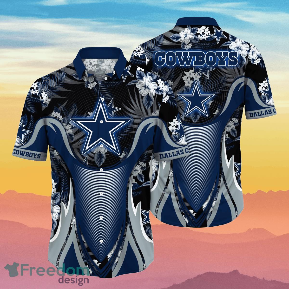 Dallas Cowboys NFL Flower Hawaiian Shirt Best Gift Idea For Fans -  Freedomdesign