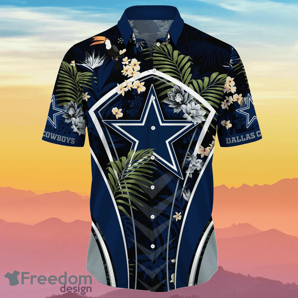 Dallas Cowboys NFL Flower Hawaiian Shirt Impressive Gift For Fans Product Photo 2