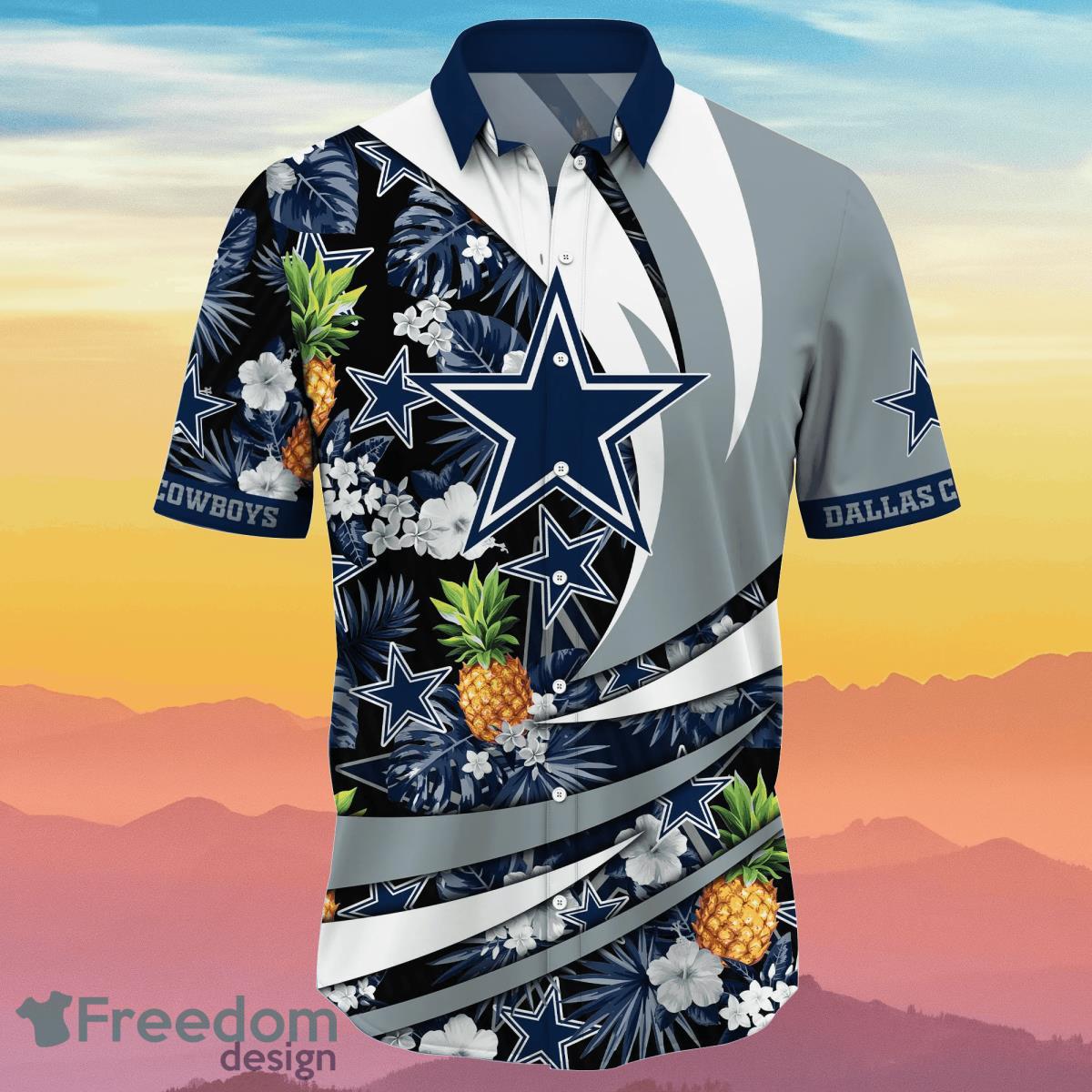 Dallas Cowboys NFL Flower Hawaiian Shirt Special Gift For Fans Product Photo 2