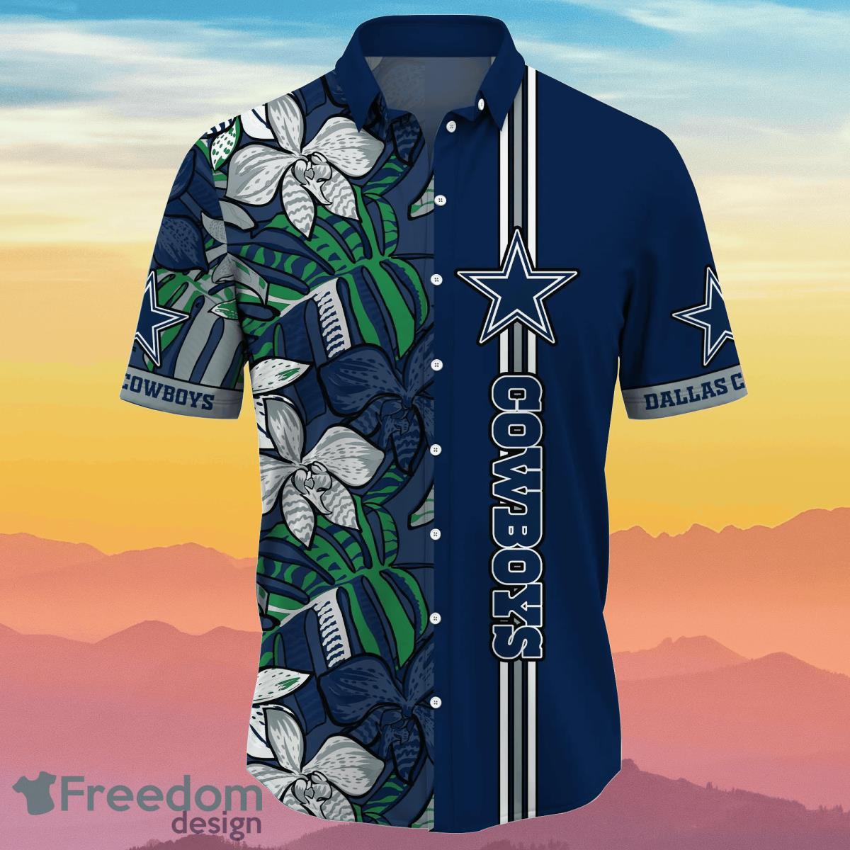 Dallas Cowboys NFL Flower Hawaiian Shirt Unique Gift For Real Fans Product Photo 2