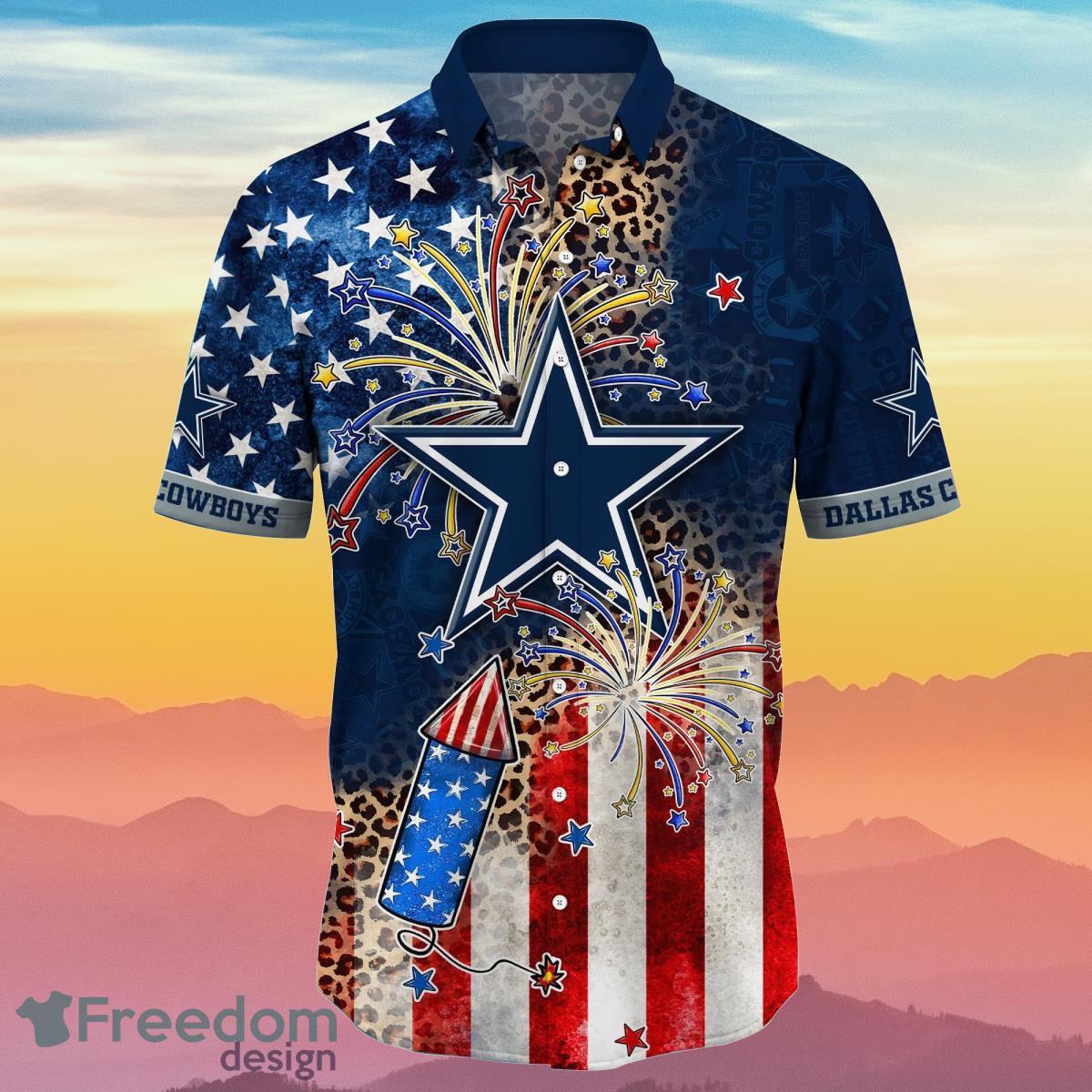 Dallas Cowboys NFL Hawaii Shirt Independence Day Best Gift For Men And Women Fans Product Photo 2