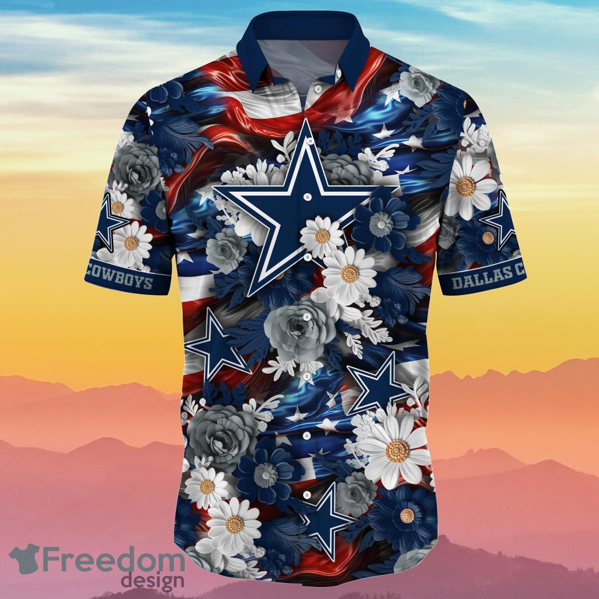 Buffalo Bills NFL Hawaiian shirt Custom Name Summer Gift - Freedomdesign