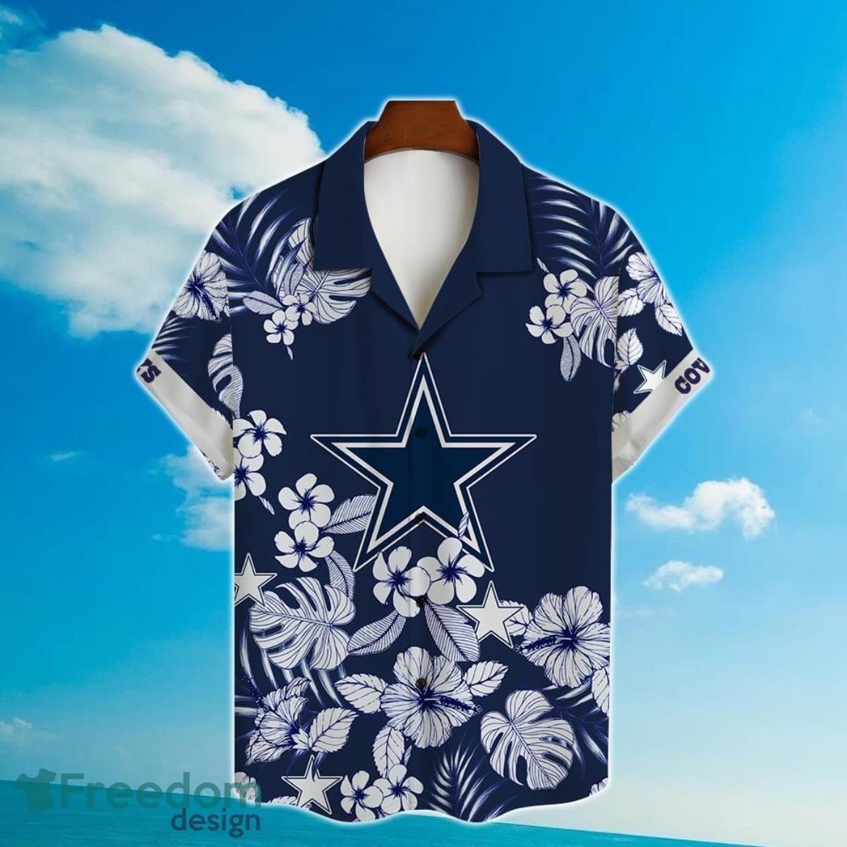 Dallas Cowboys NFL Hibiscus 2023 AOP Hawaiian Shirt For Men Women Product Photo 2