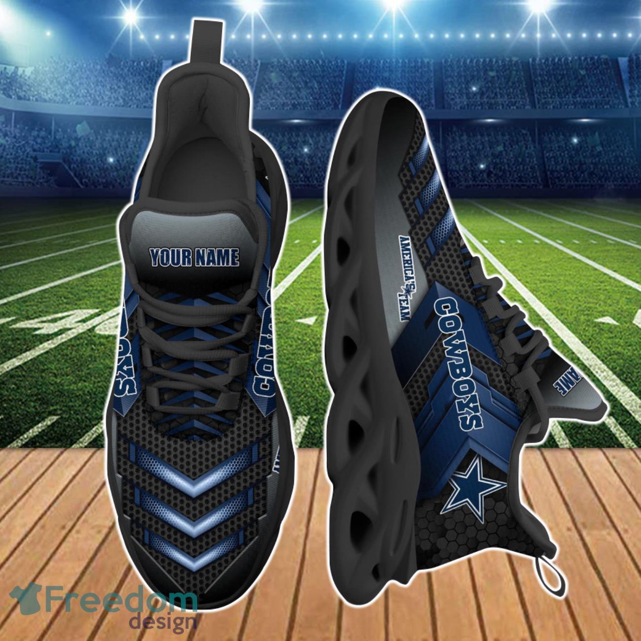 Dallas Cowboys NFL Max Soul Shoes Custom Name Best Gift For Friend Product Photo 2