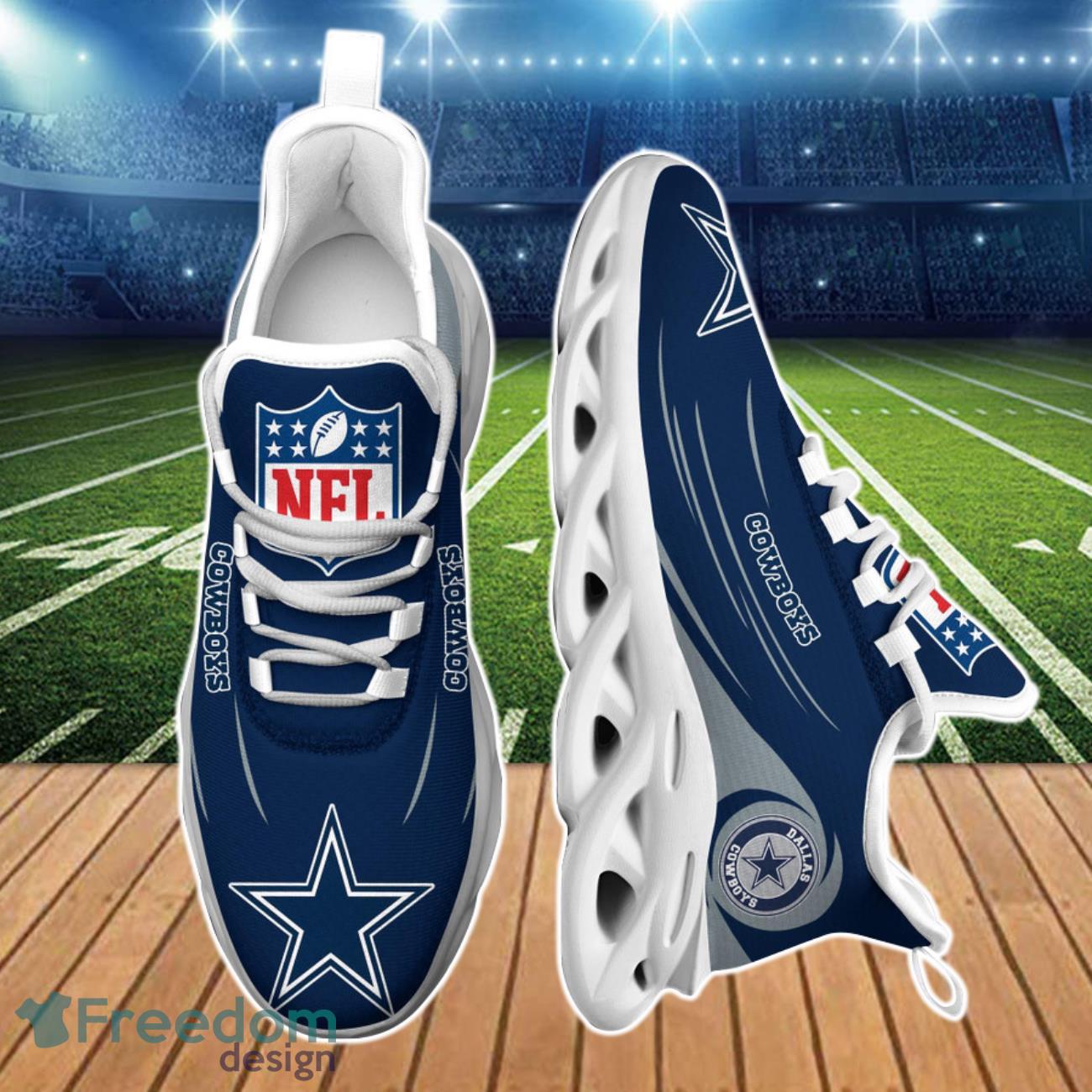 Dallas Cowboys NFL Max Soul Shoes For Men Women Football Product Photo 2