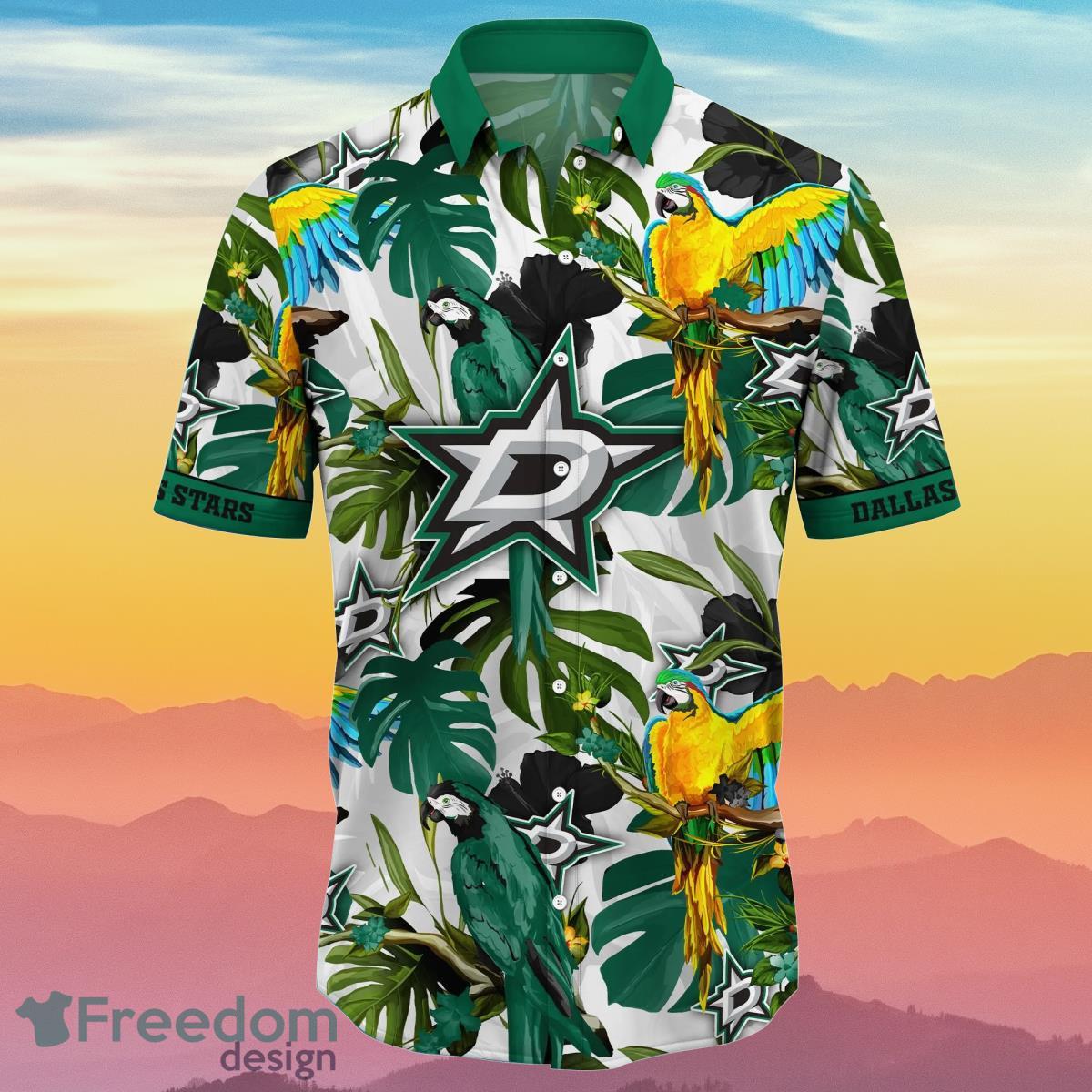 Dallas Stars NHL Flower Hawaiian Shirt Best Gift Idea For Fans Product Photo 2