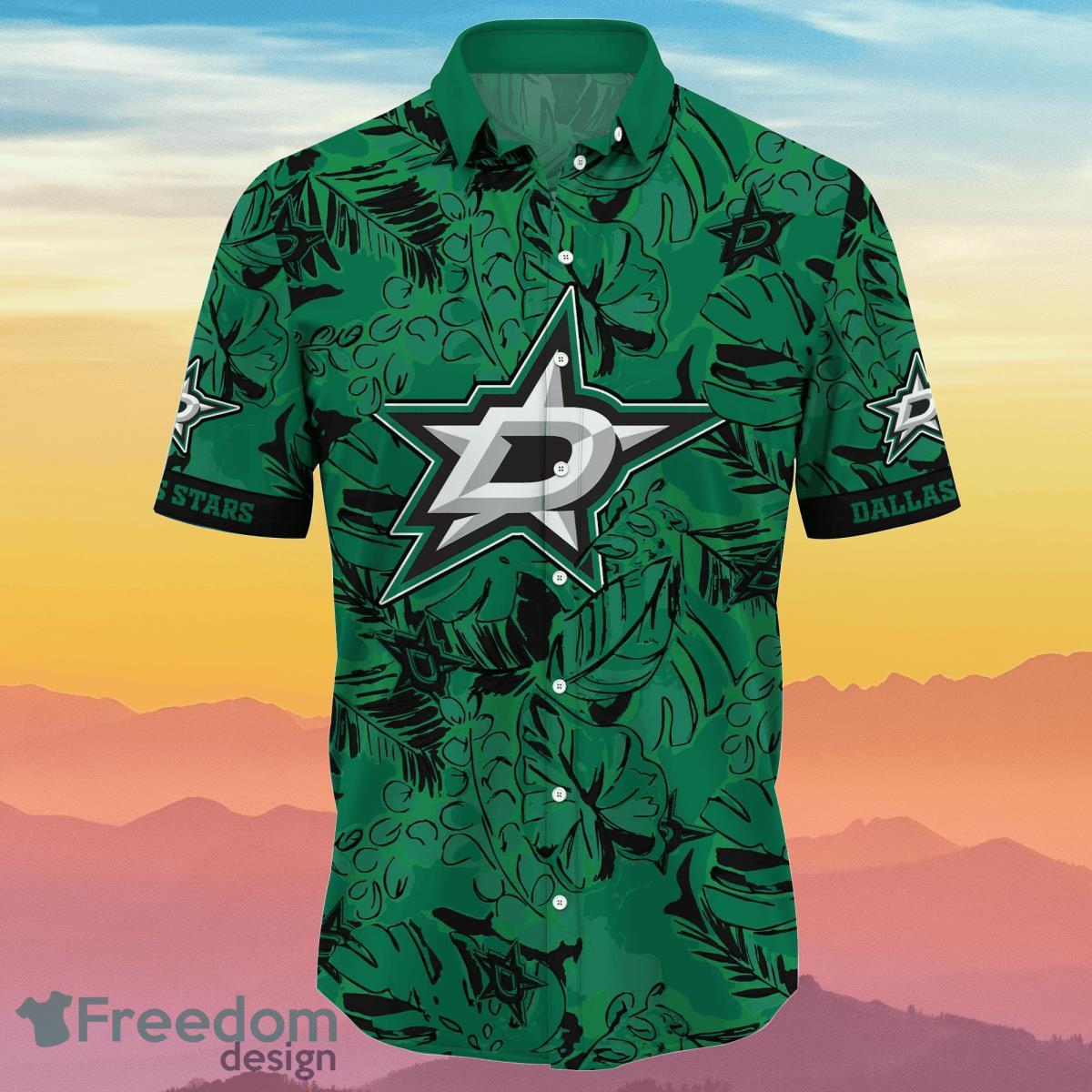 NHL Dallas Stars Design Logo 1 Hawaiian Shirt For Men And Women -  Freedomdesign