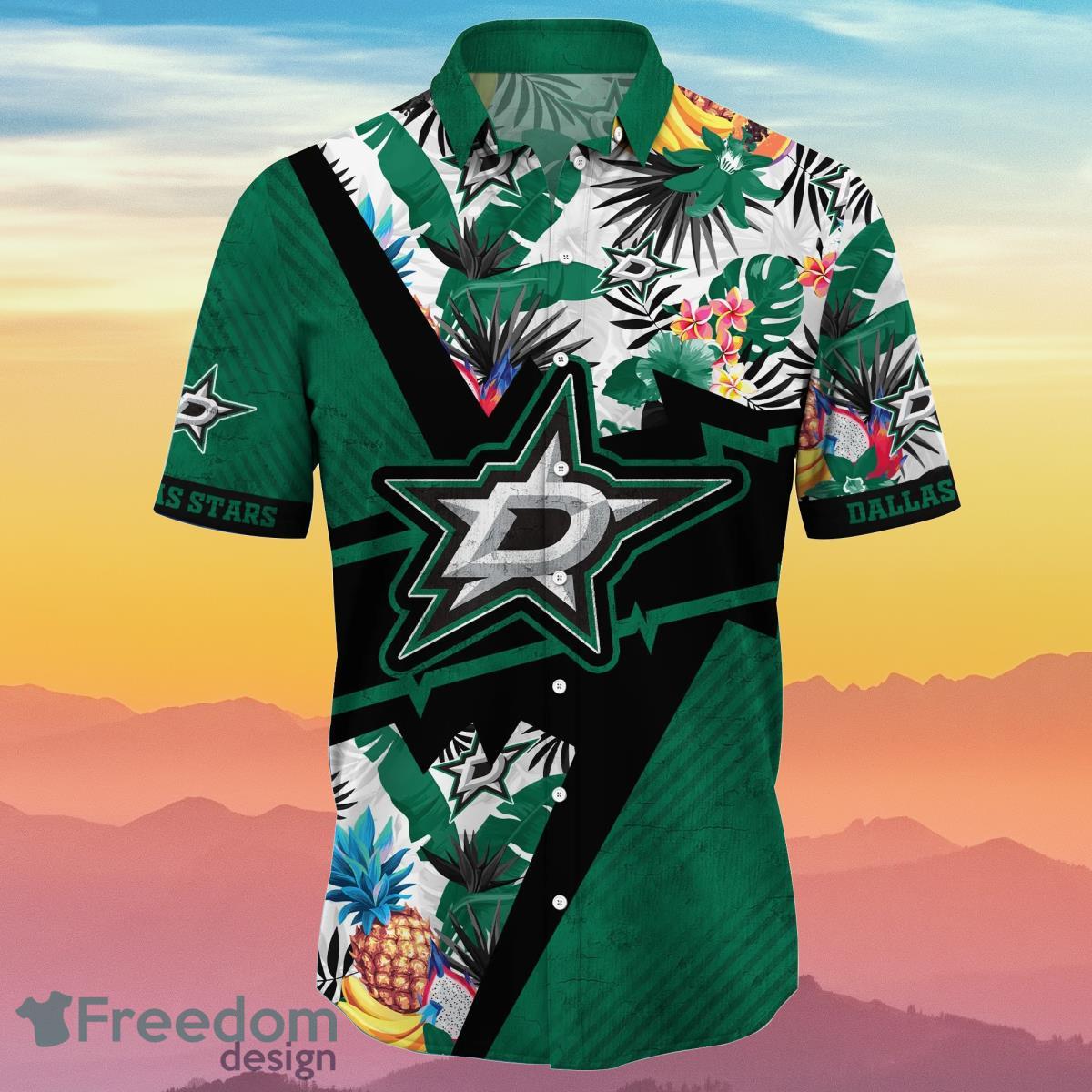 Dallas Stars NHL Flower Hawaiian Shirt Special Gift For Men And Women Fans Product Photo 2