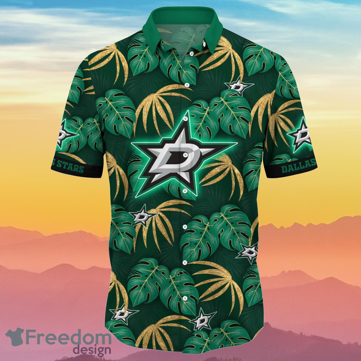 Dallas Stars NHL Flower Hawaiian Shirt Special Gift For Real Fans Product Photo 2