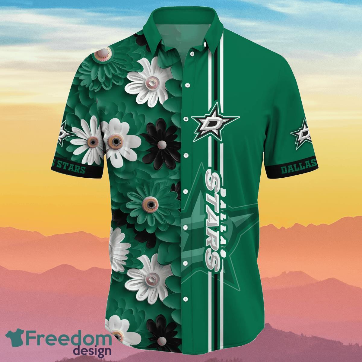 Dallas Stars NHL Flower Hawaiian Shirt Summer Football Best Gift For Fans Product Photo 2