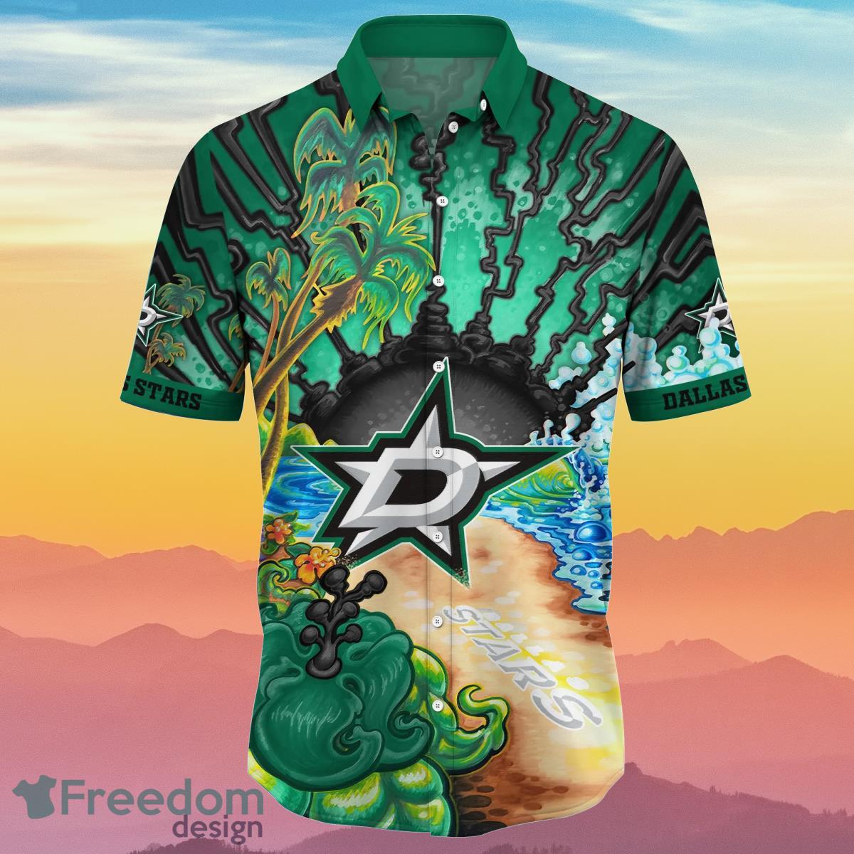 Dallas Stars NHL Flower Hawaiian Shirt Summer Football Best Idea For Real Fans Product Photo 2