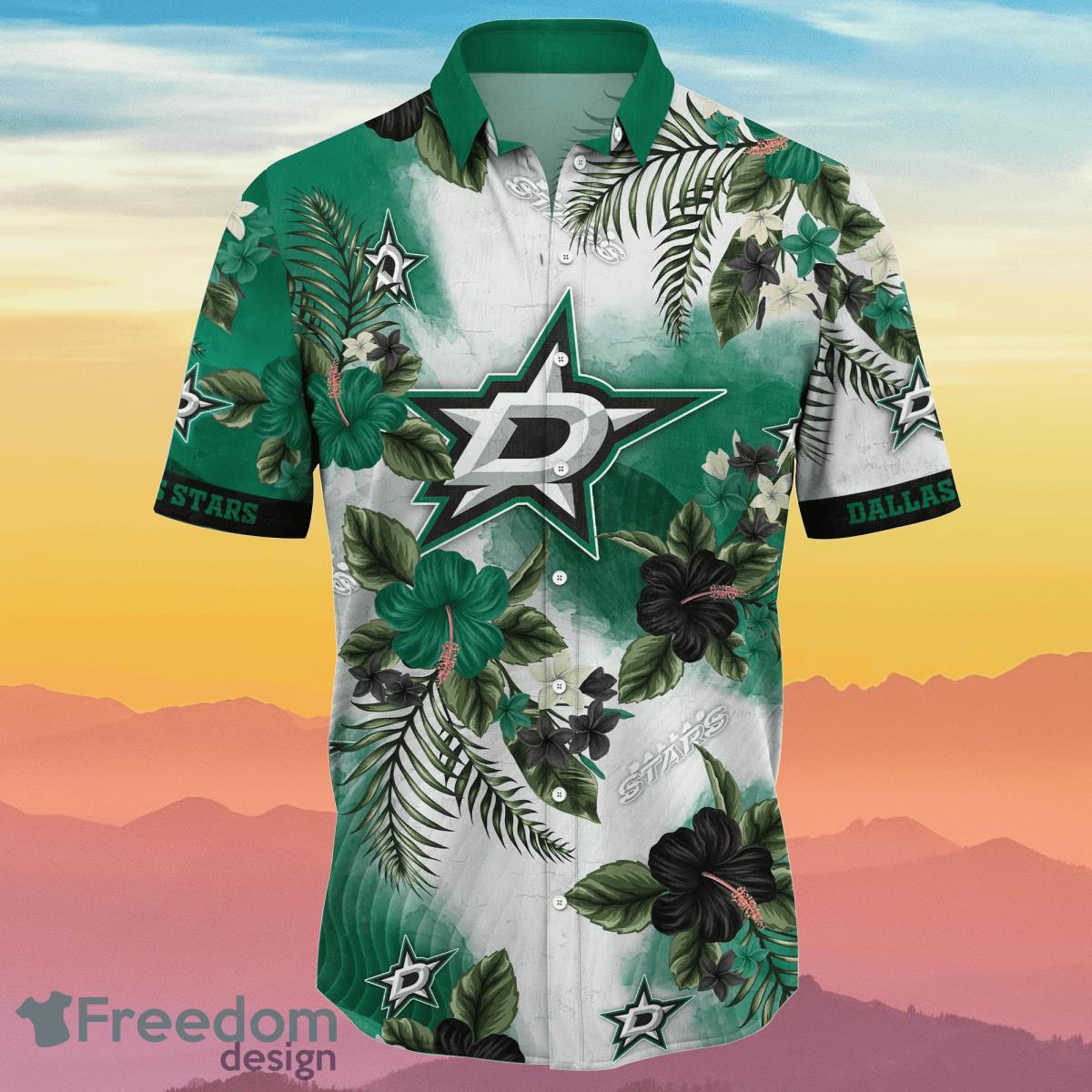 Dallas Stars NHL Flower Hawaiian Shirt Summer Football Gift For Real Fans Product Photo 2