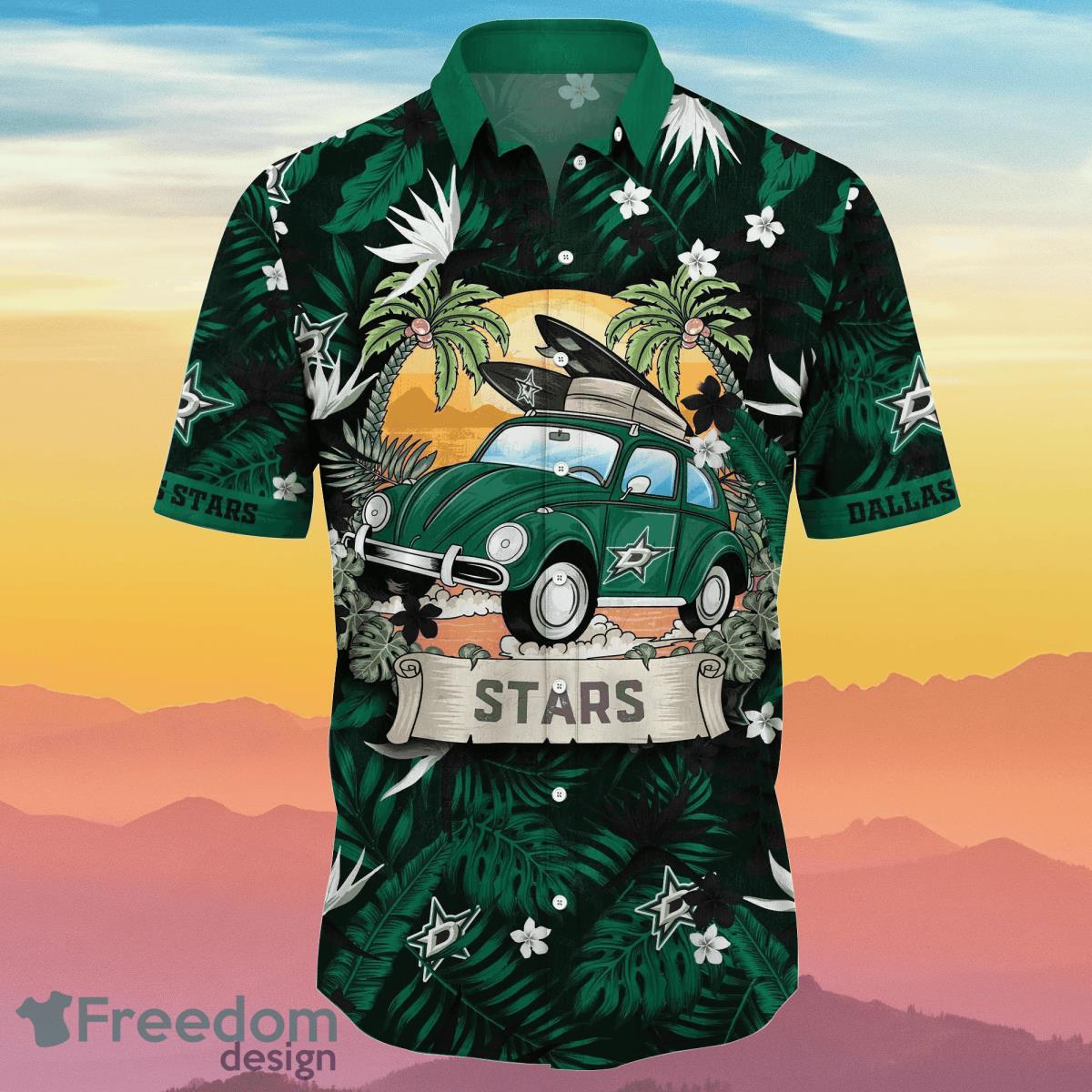 Dallas Stars NHL Flower Hawaiian Shirt Summer Football Impressive Gift For Real Fans Product Photo 2