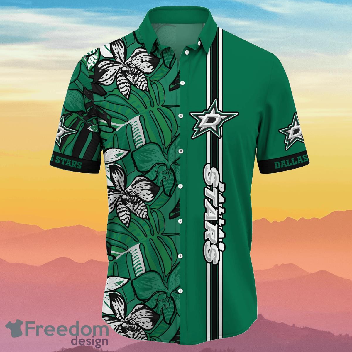 Dallas Stars NHL Flower Hawaiian Shirt Unique Gift For Real Fans Product Photo 2