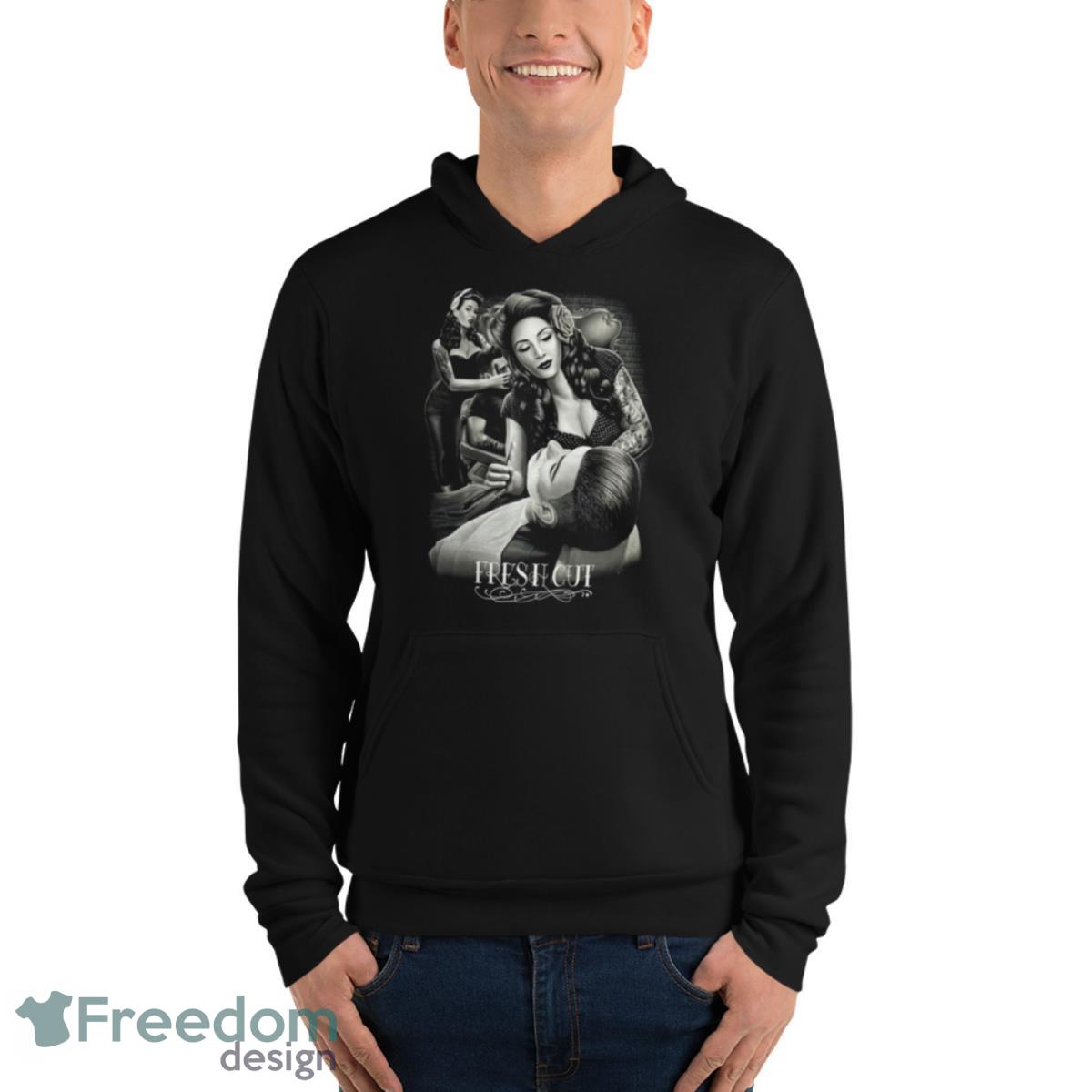 David Gonzales Art DGA Fresh Cut Gentleman’s Club Barber T Shirt image David Gonzales Art DGA Fresh Cut Gentleman’s Club Barber T Shirt - Unisex Fleece Pullover Hoodie