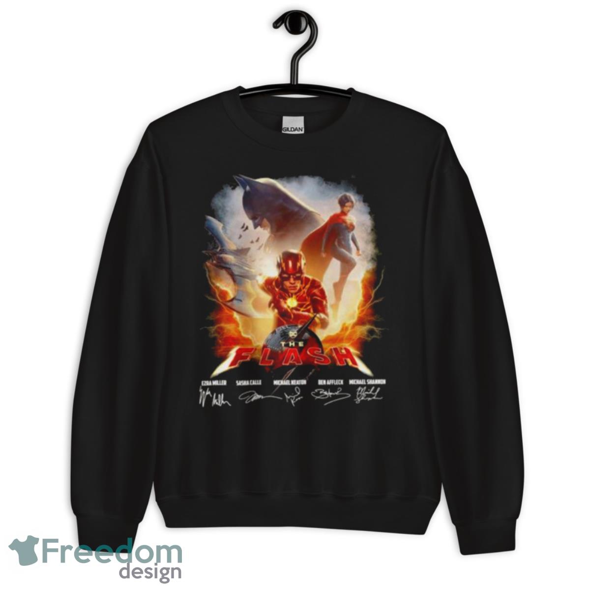 DC The Flash 2023 Signatures Shirt - Unisex Crewneck Sweatshirt DC The Flash 2023 Signatures Shirt - Unisex Crewneck Sweatshirt