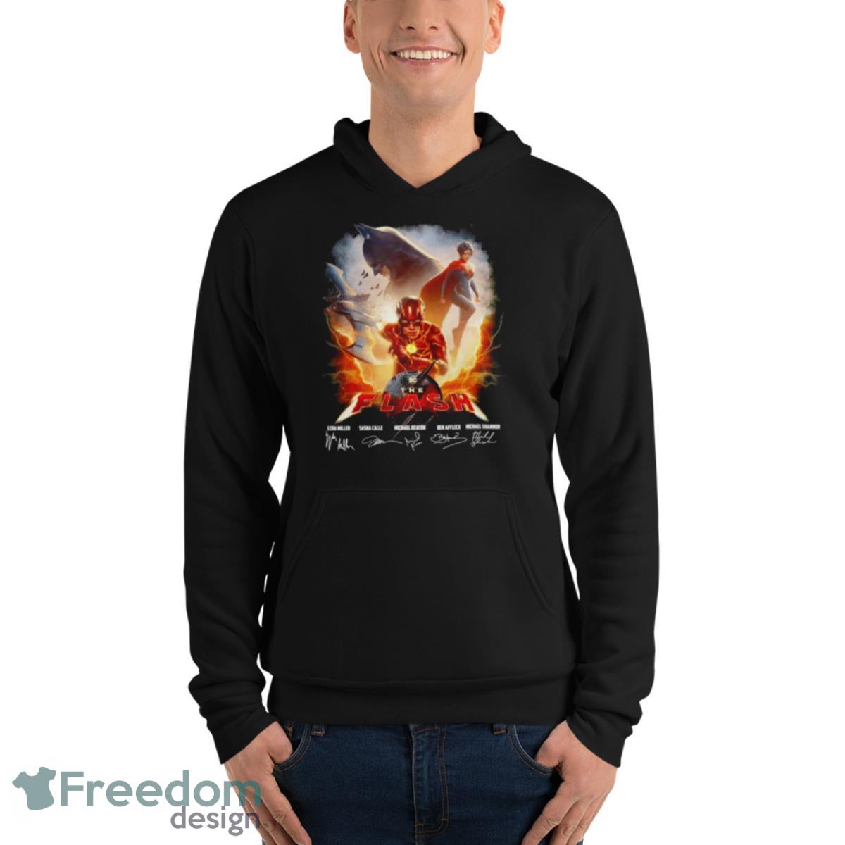 DC The Flash 2023 Signatures Shirt - Unisex Fleece Pullover Hoodie DC The Flash 2023 Signatures Shirt - Unisex Fleece Pullover Hoodie
