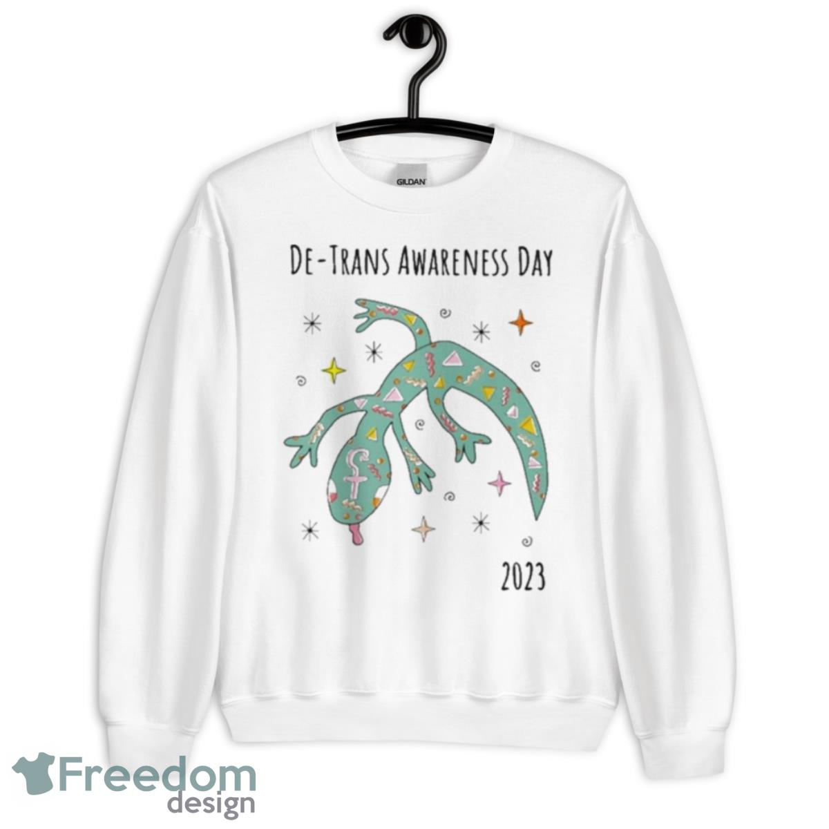 De Trans Awareness Day 2023 Shirt - Unisex Heavy Blend Crewneck Sweatshirt