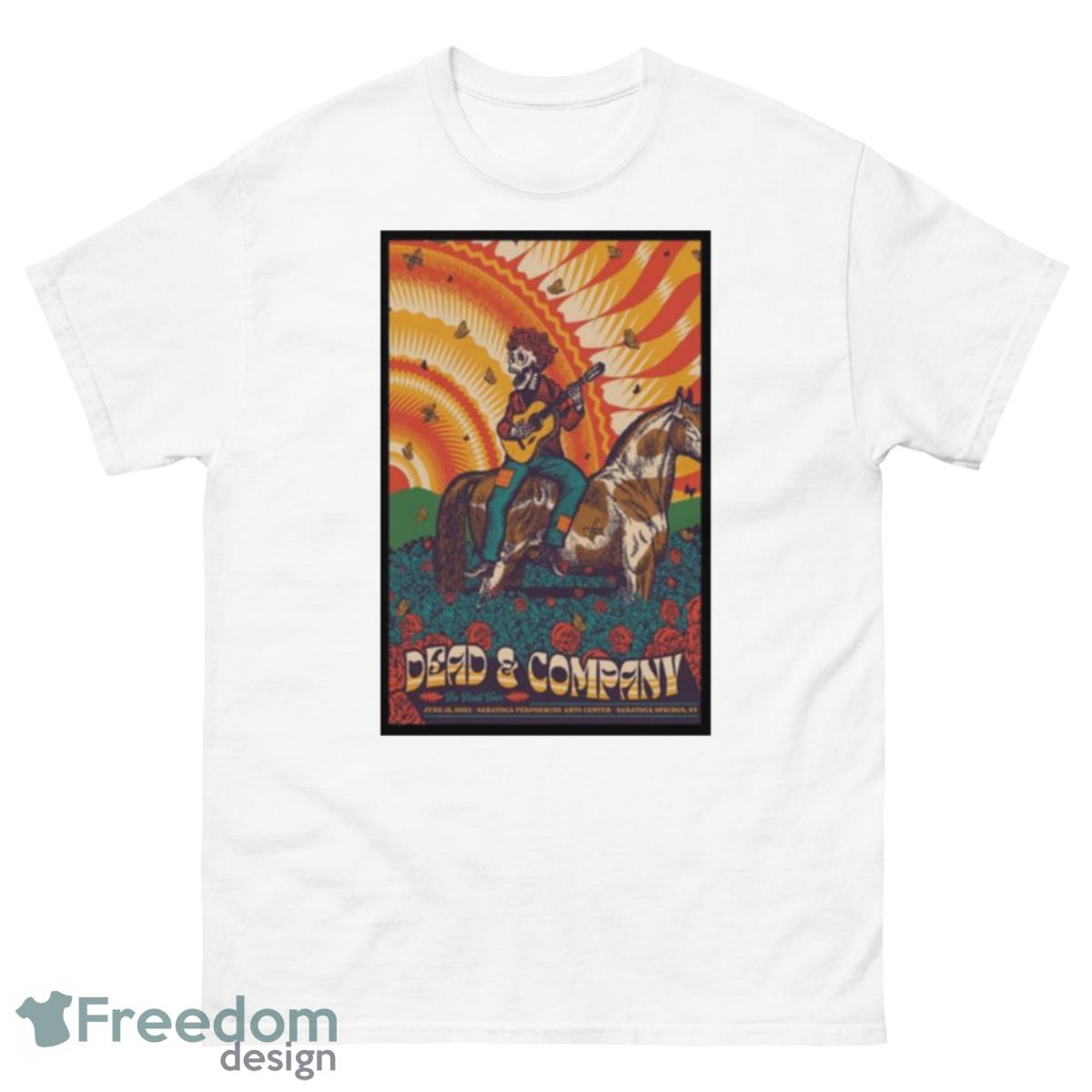 Dead & Company Saratoga Springs NY June 18 2023 Final Tour Poster Shirt - 500 Men’s Classic Tee Gildan