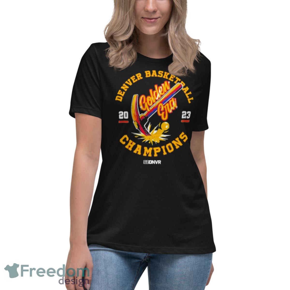 Denver Basketball Golden Era Champions Shirt - Womens Relaxed Short Sleeve Jersey Tee Denver Basketball Golden Era Champions Shirt - Womens Relaxed Short Sleeve Jersey Tee