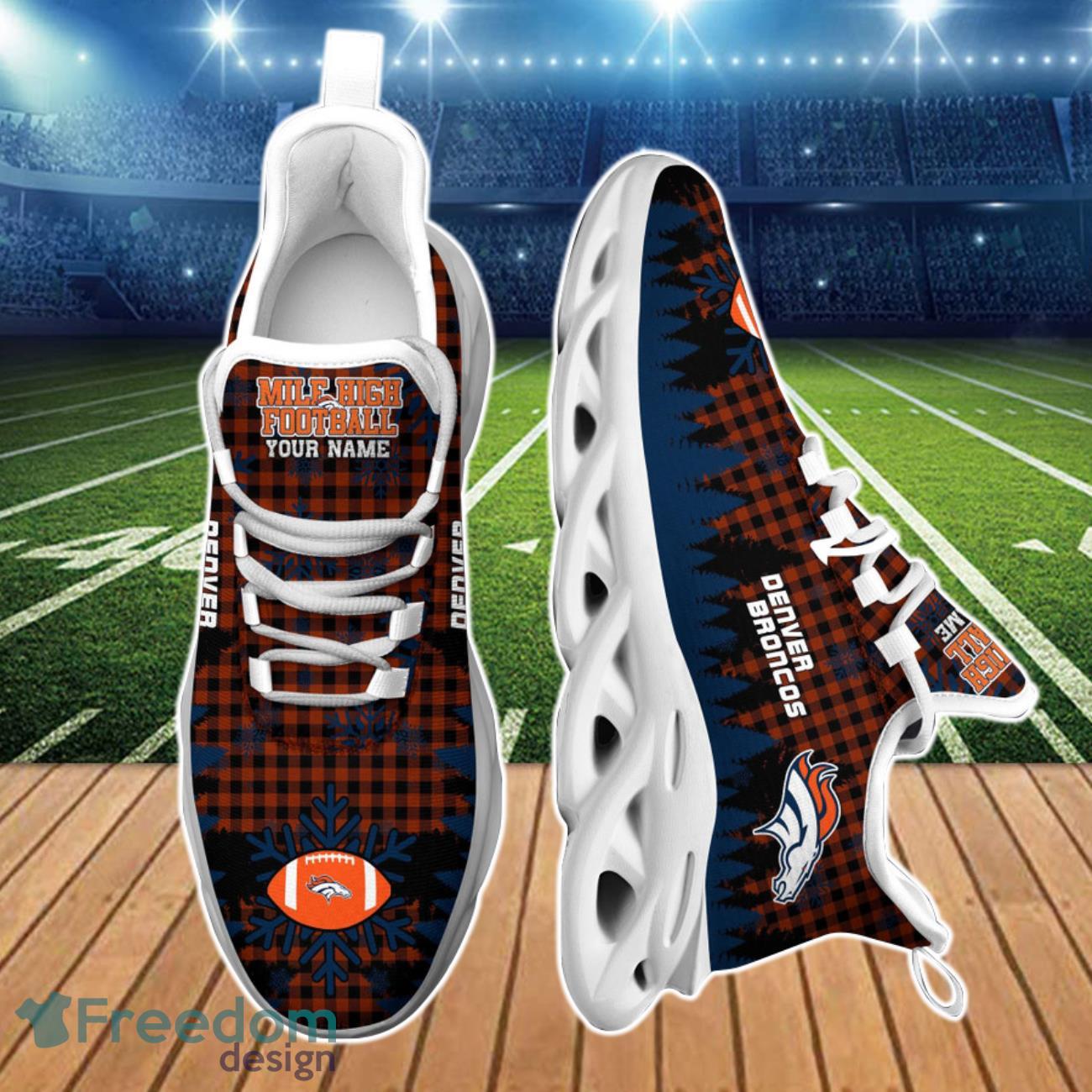 Denver Broncos NFL Max Soul Shoes Custom Name Sneakers For Men And Women -  Freedomdesign