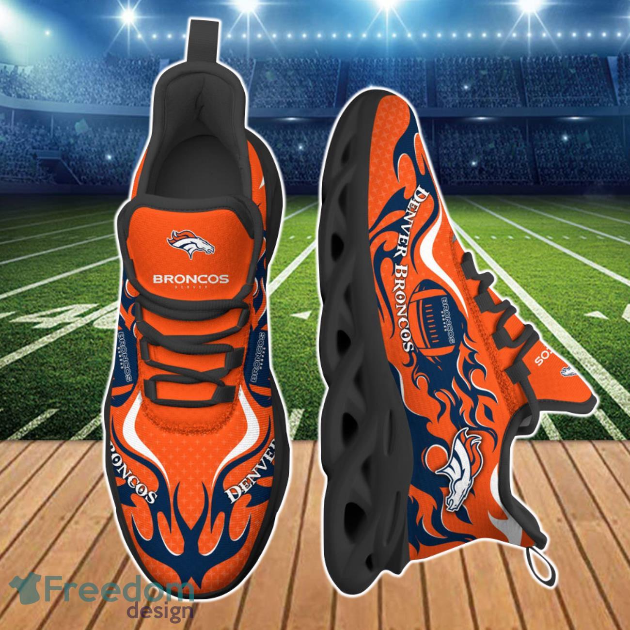 Denver Broncos NFL Clunky Max Soul Shoes 3D For Fans Product Photo 2