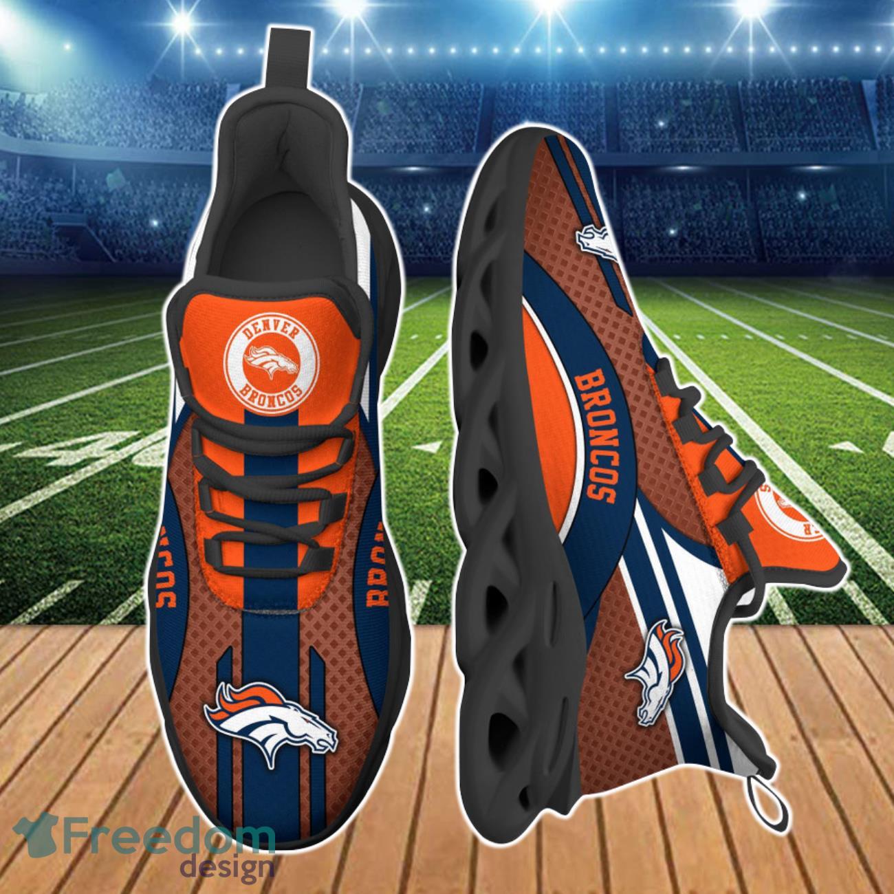 Denver Broncos NFL Clunky Max Soul Shoes Custom Name Special Gift Product Photo 2