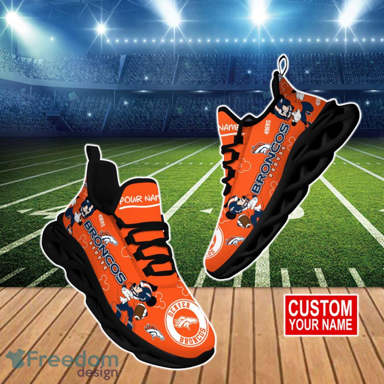 Denver Broncos NFL Clunky Max Soul Shoes Personalized For Real Fans Product Photo 1