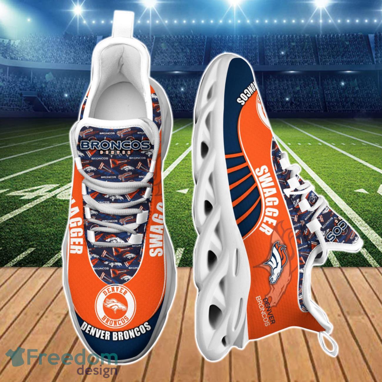 Denver Broncos NFL New Clunky Sneakers Max Soul Shoes For Men And