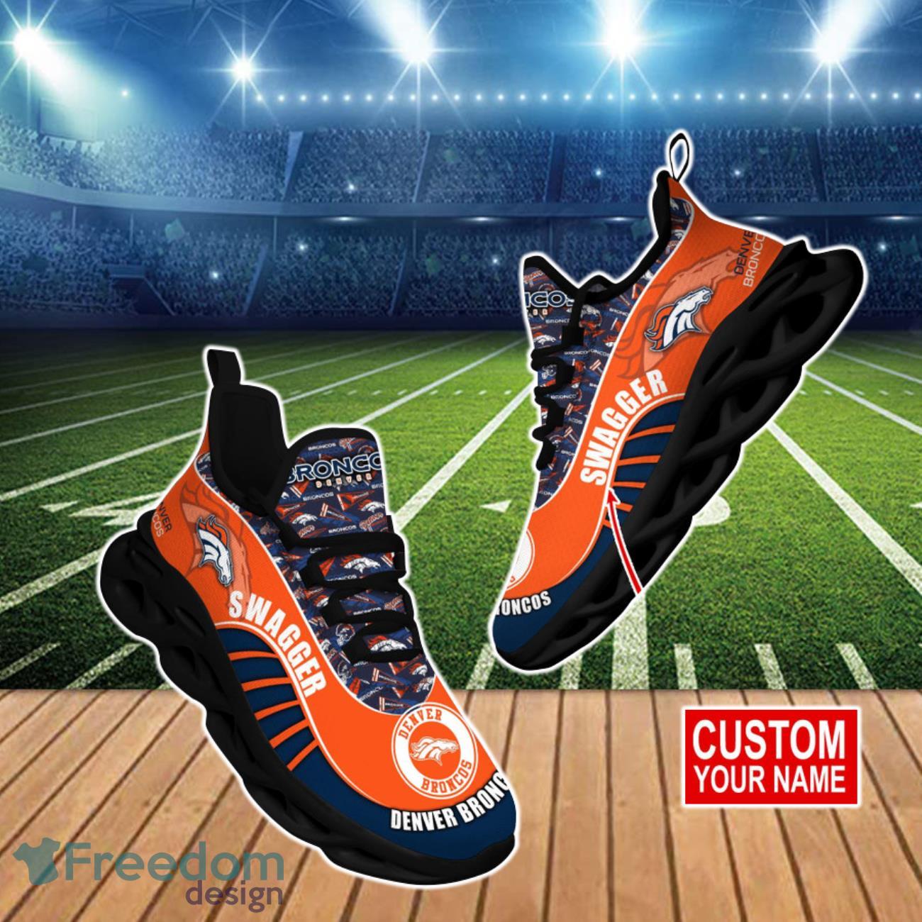 NFL Denver Broncos Teams Football Reze Shoes Spor Shoes For Men