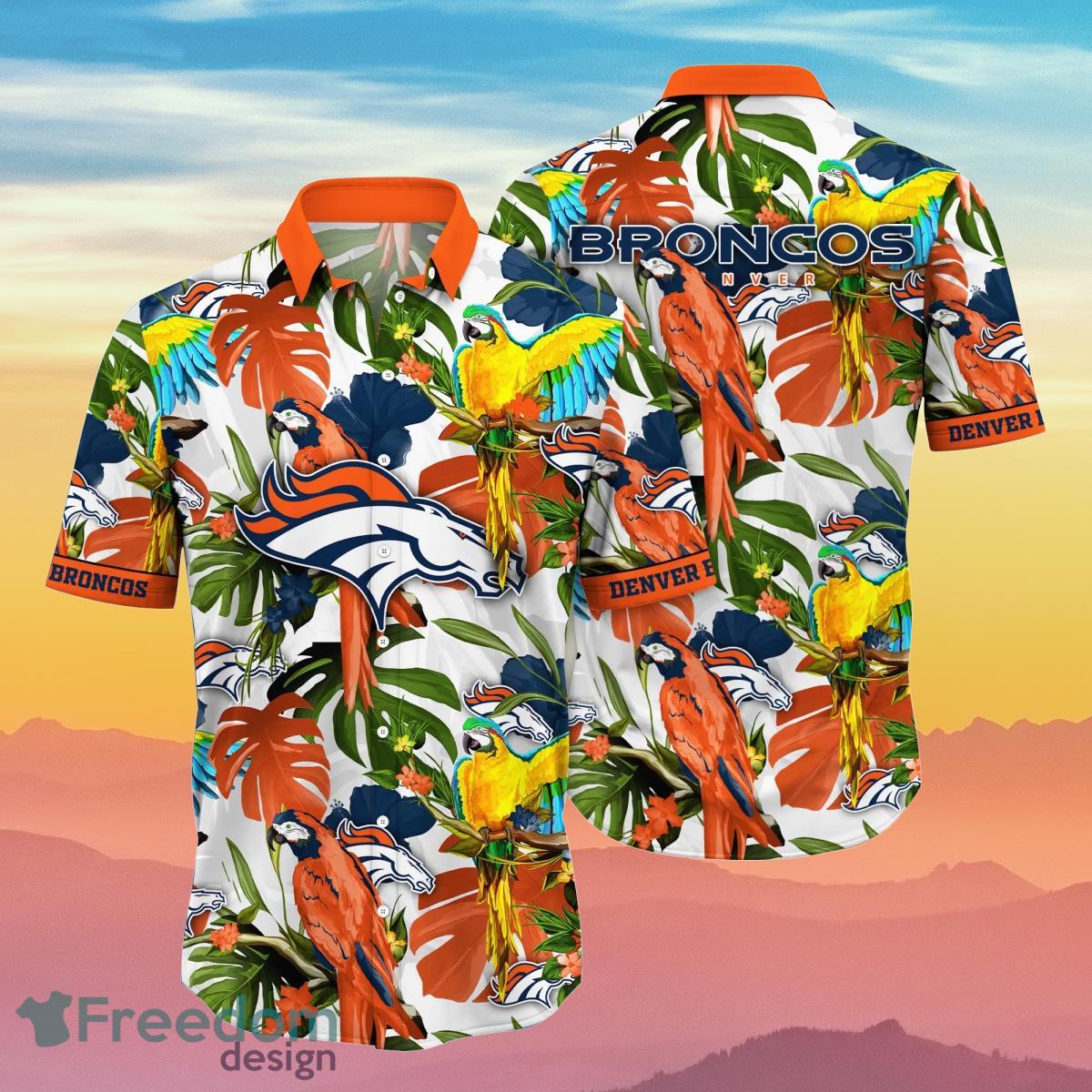 Denver Broncos NFL Flower Hawaiian Shirt Best Gift For Men And Women Fans