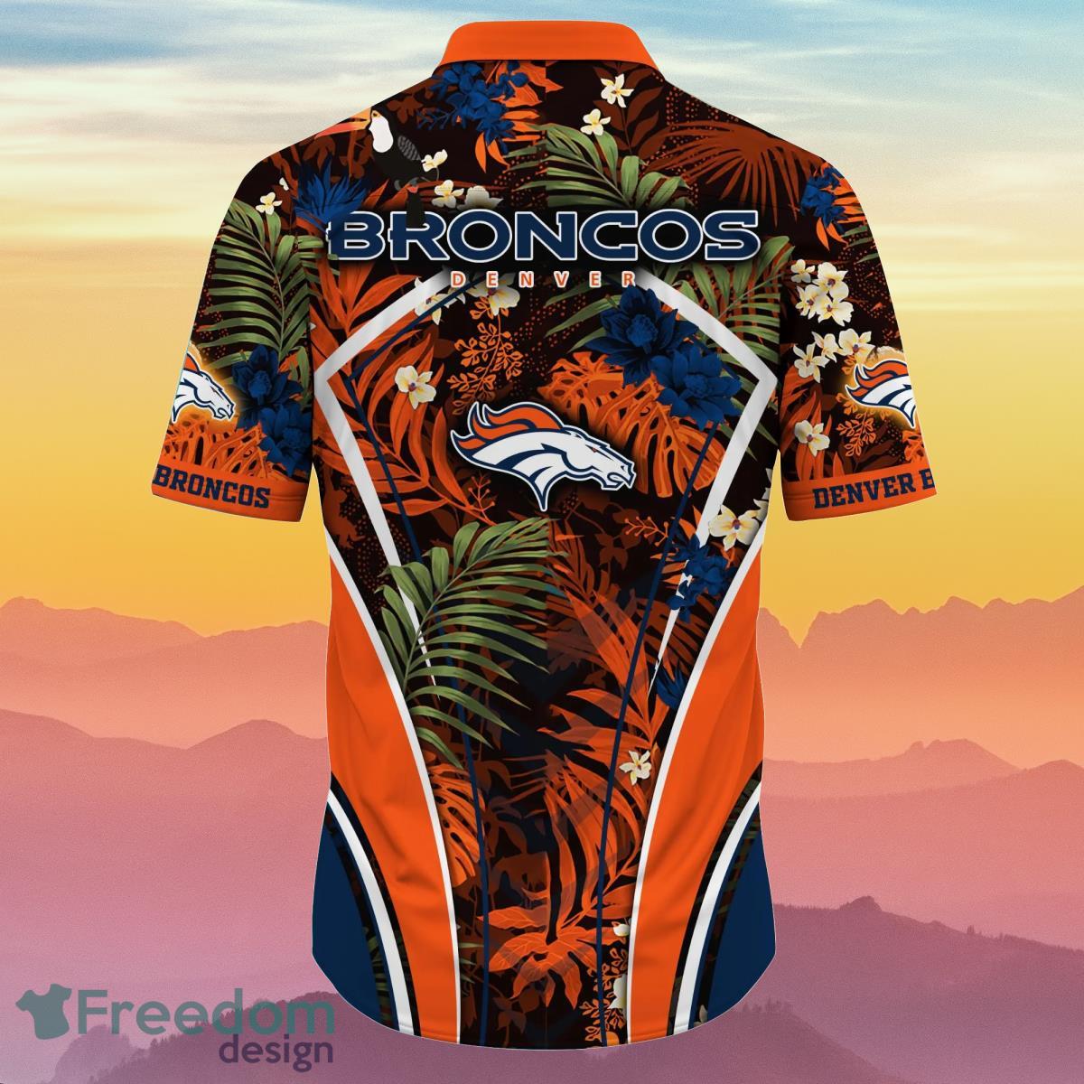 Denver Broncos NFL Flower Hawaiian Shirt Impressive Gift For Fans -  Freedomdesign