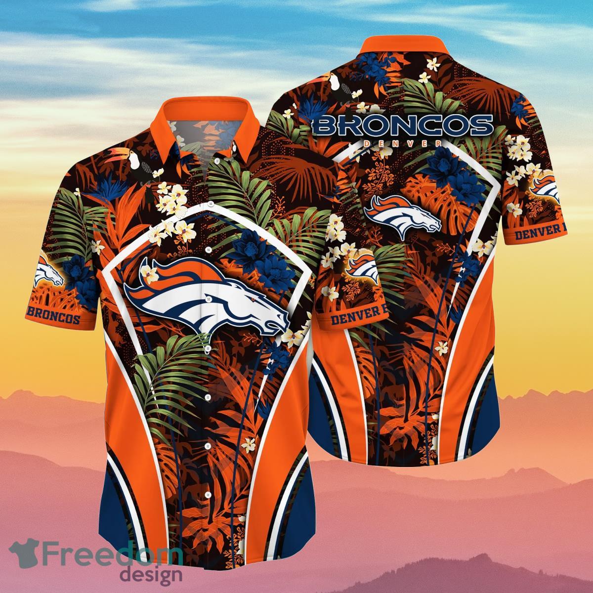 Denver Broncos NFL Flower Hawaiian Shirt Impressive Gift For Fans -  Freedomdesign