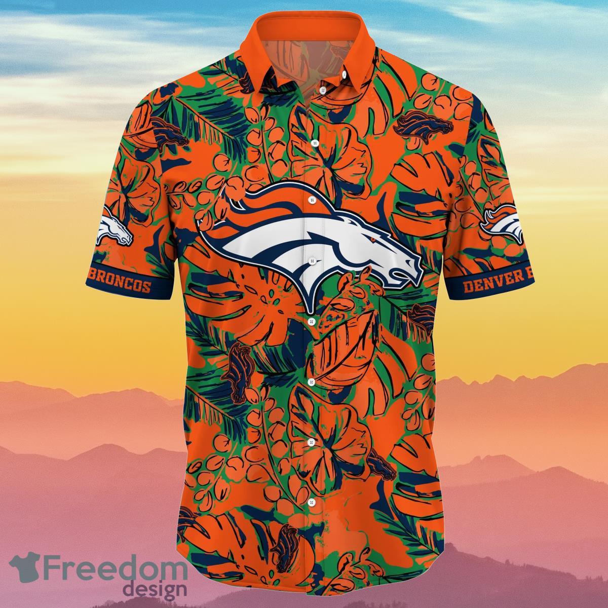 Denver Broncos NFL Flower Hawaiian Shirt Impressive Gift For Real Fans Product Photo 2