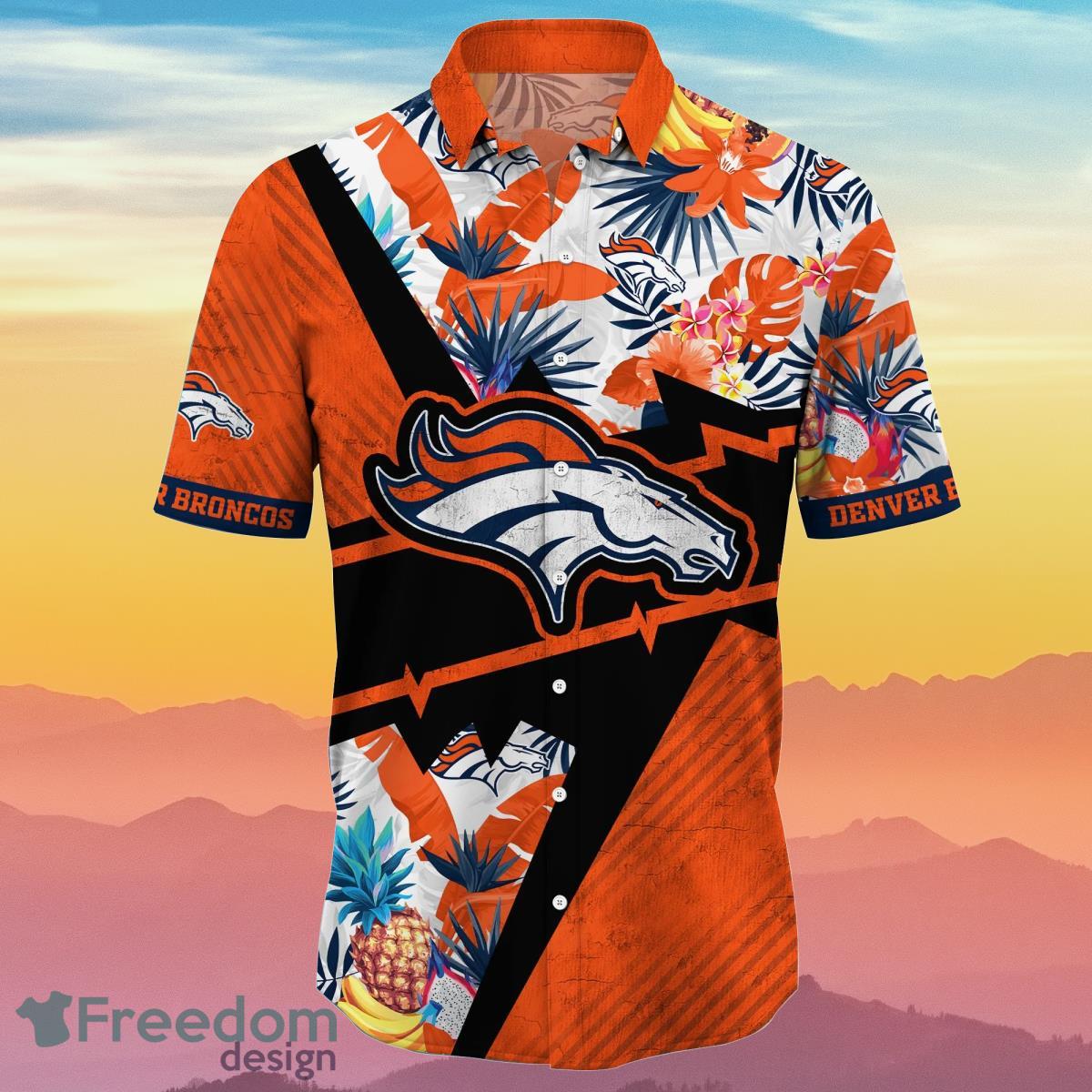 Denver Broncos NFL Flower Hawaiian Shirt Ideal Gift For Fans