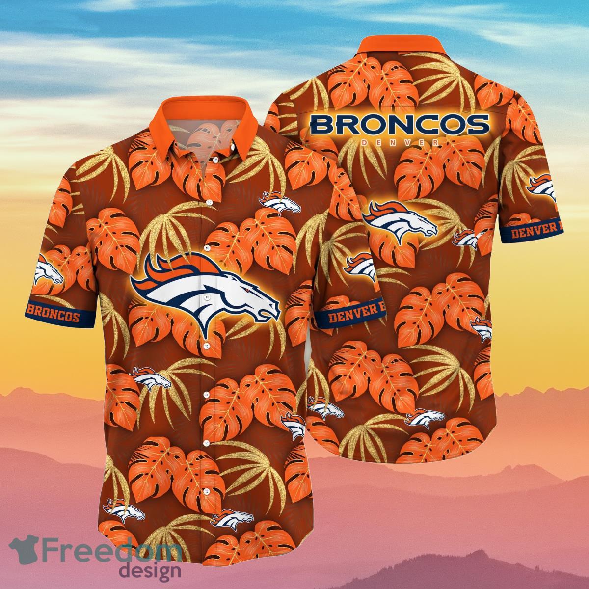 Denver Broncos NFL Flower Hawaiian Shirt Best Gift For Men And Women Fans