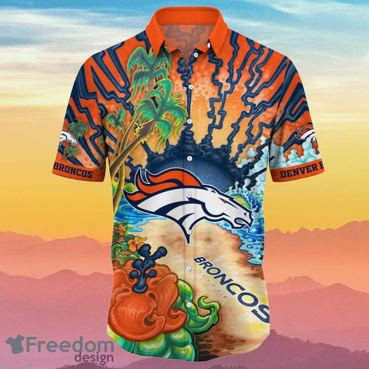 Denver Broncos NFL Flower Hawaiian Shirt Summer Football Best Idea For Real Fans Product Photo 2