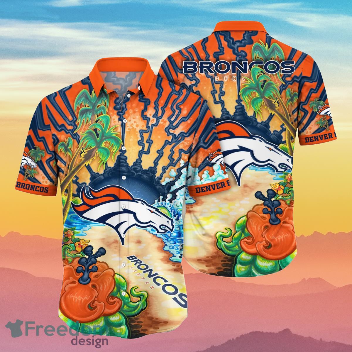 Denver Broncos NFL Hawaiian Shirt 4th Of July Independence Day Best Gift  For Men And Women Fans