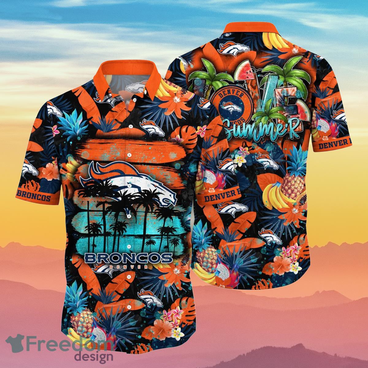 Denver Broncos NFL Flower Hawaiian Shirt Summer Football Gift For True  Fans Product Photo 1