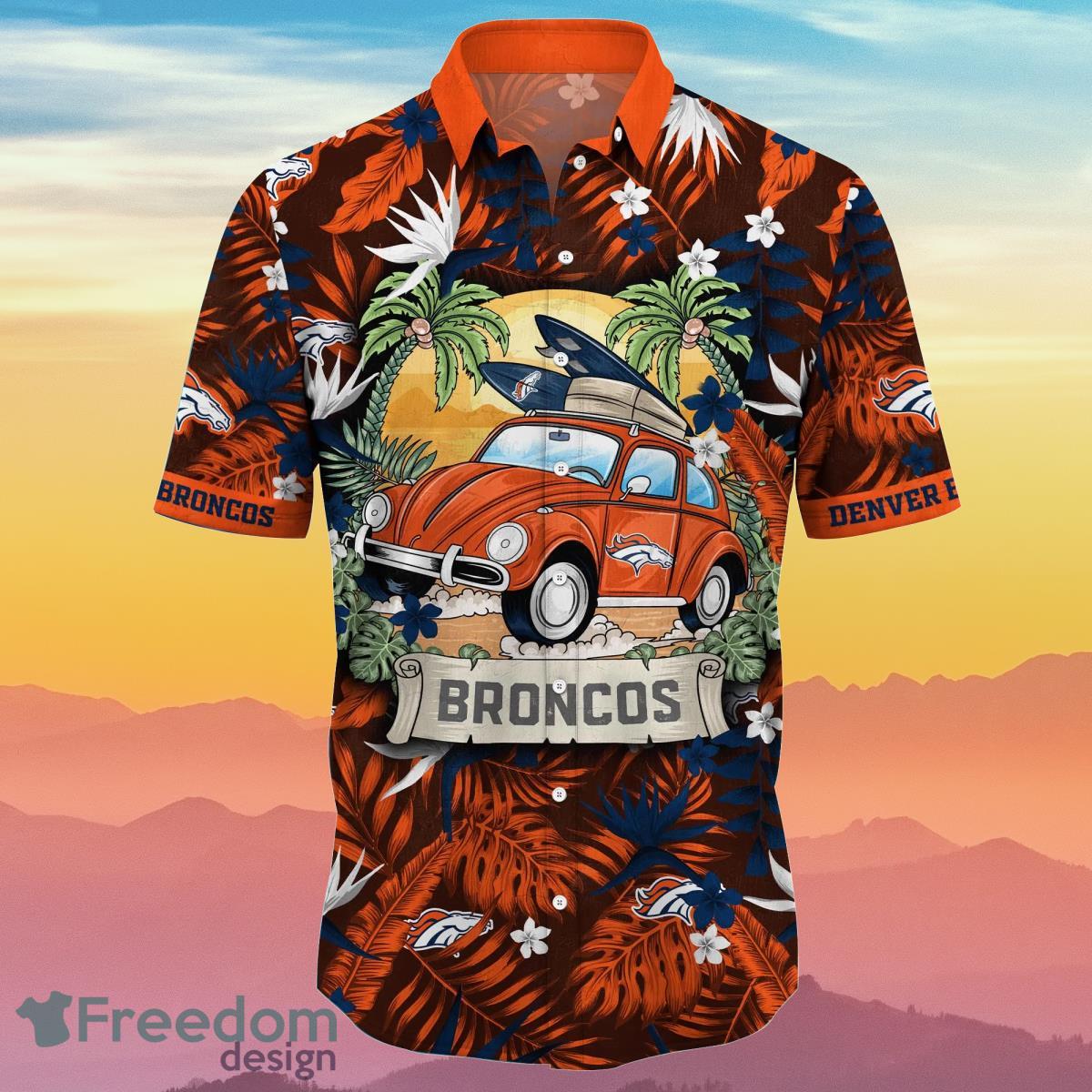 Denver Broncos NFL Flower Hawaiian Shirt Summer Football Impressive Gift For Real Fans Product Photo 2